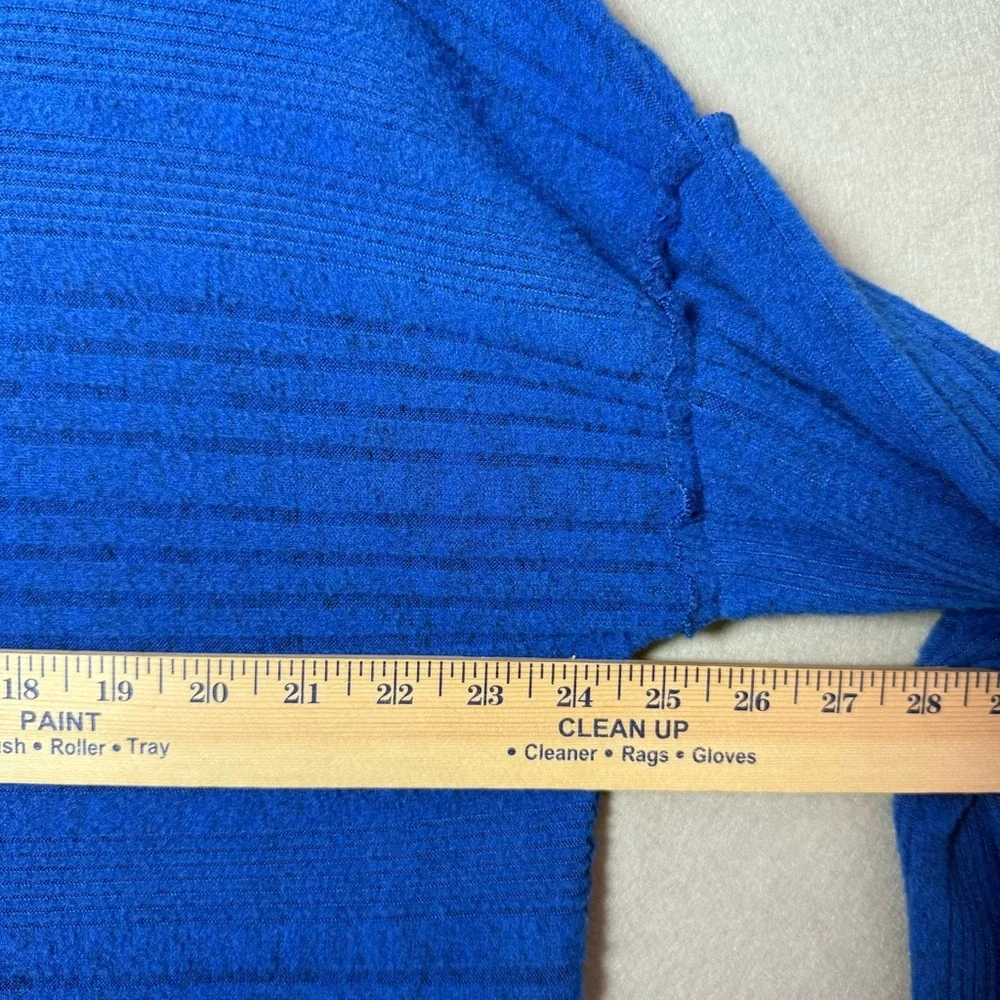 Umgee USA Women’s Royal Blue long Puff Sleeve Lightweight Sweater Top size M - Picture 7 of 7